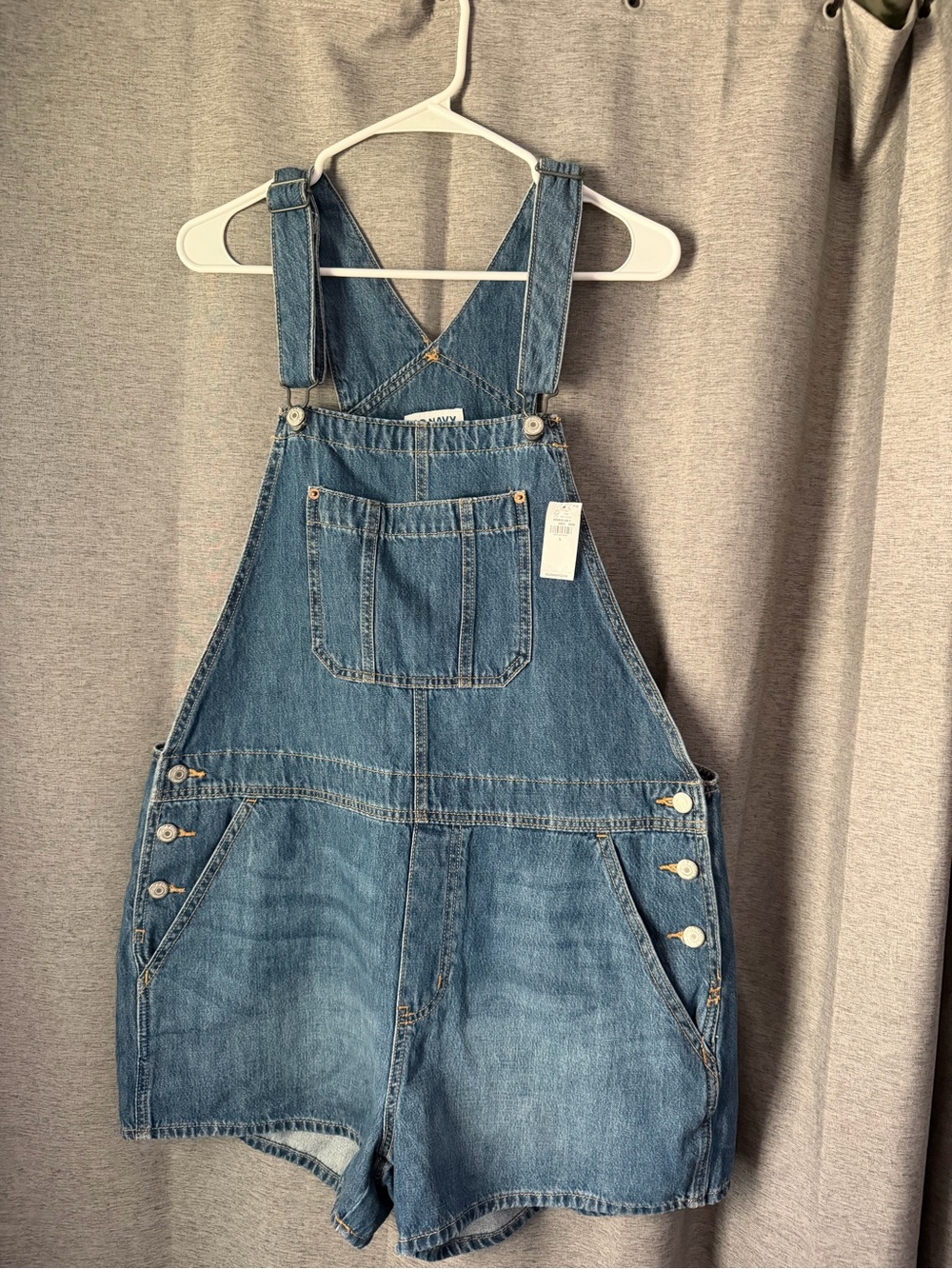 Old Navy Blue Denim Short Overalls